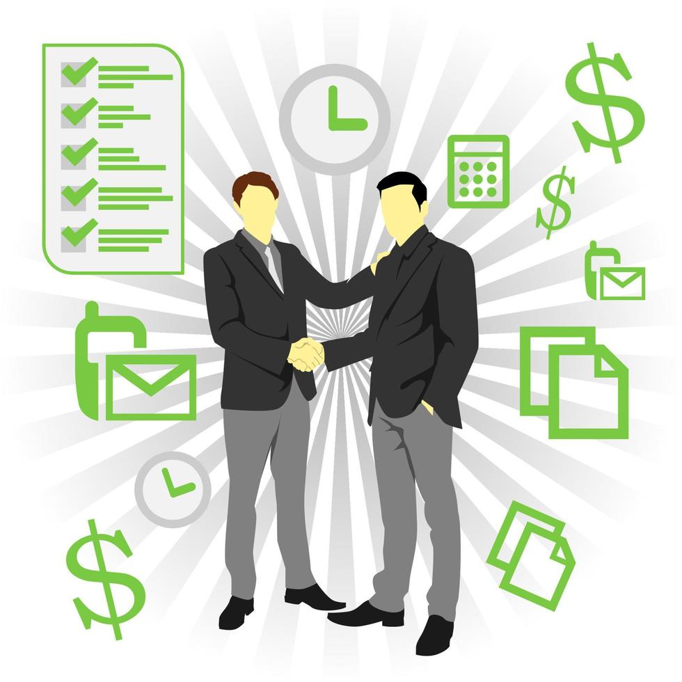 Success illustration. Flat character design illustration. Eps 10 vector
