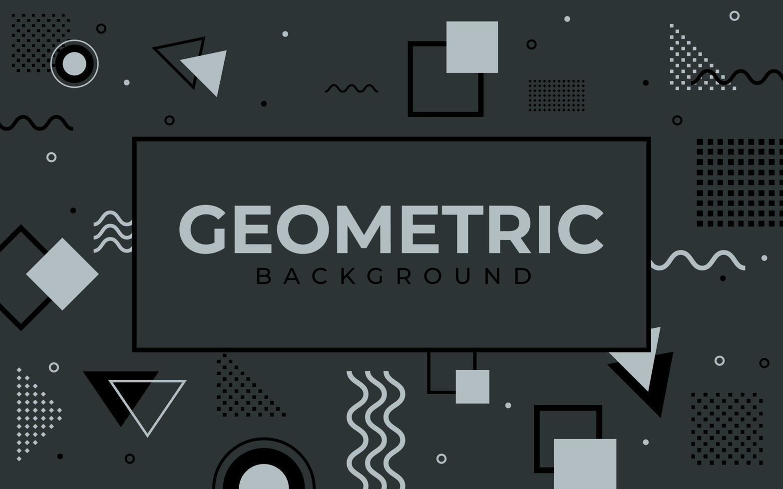 fondo geométrico abstracto. plantilla de ilustración de elemento de memphis. para banner, volante, portada, afiche, libro, artwall, impreso. eps 10 vector