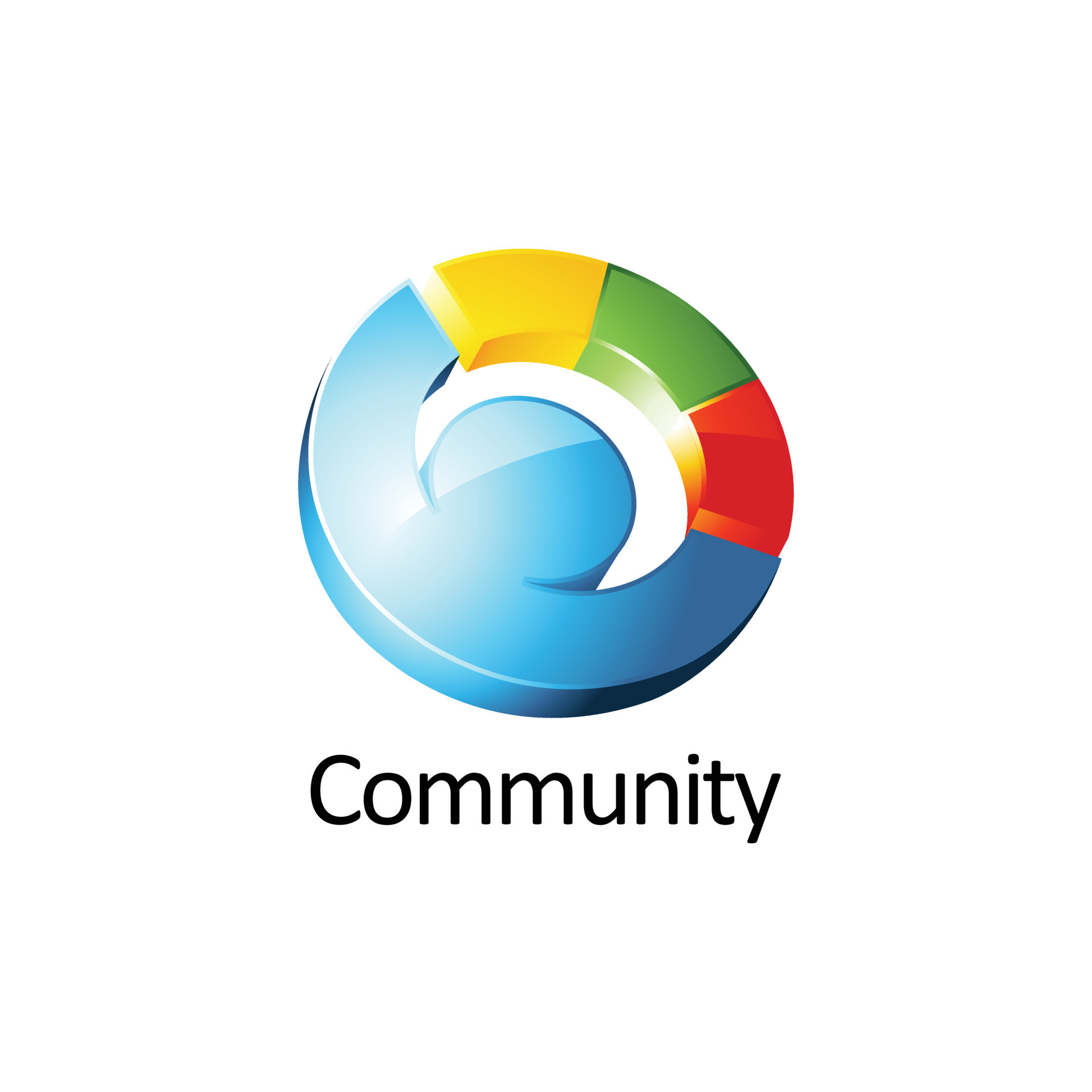 A 3D Logo Image Of An Abstract Circle Shape In Different Color a-3d-logo-image-of-an-abstract-circle-shape-in-different-color