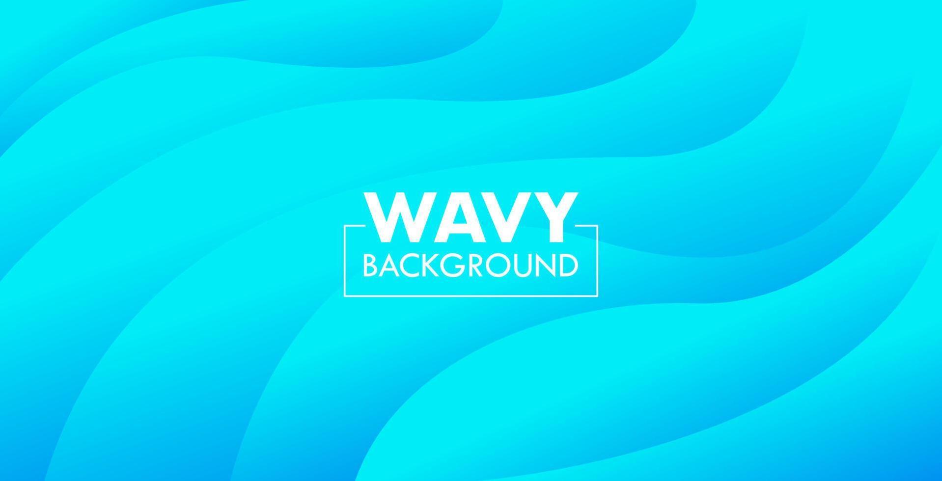 Abstract Blue Wavy Modern Colorful Background vector