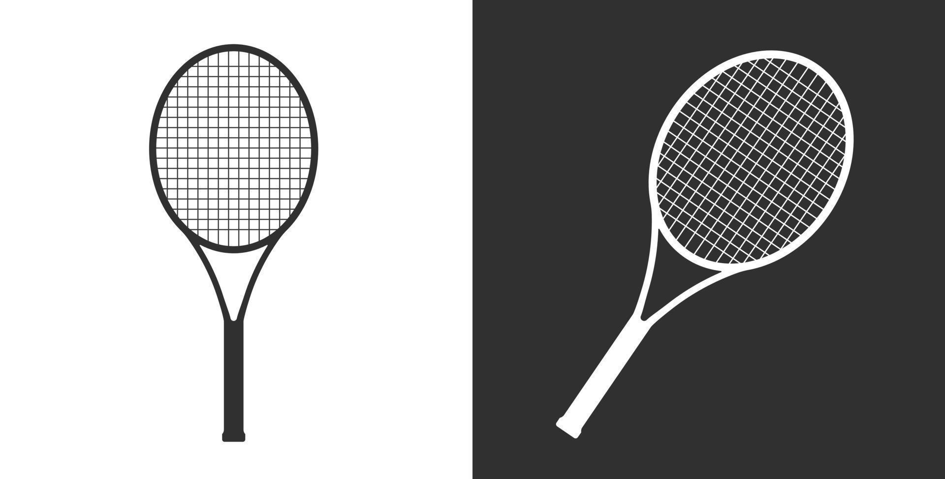 bádminton tenis raqueta deportes juego icono vector ilustración