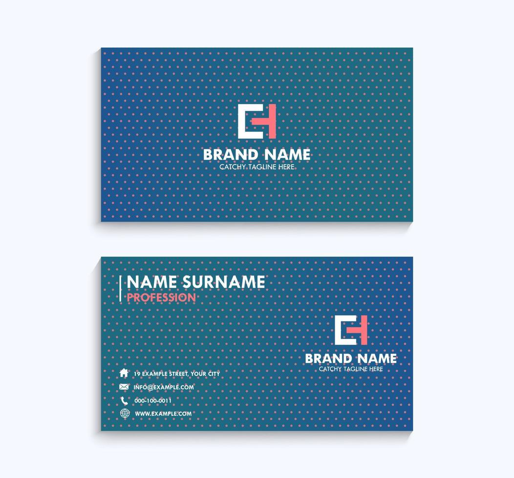 Elegant Business Card Corporate Identity Template Creative Pattern Layout vector