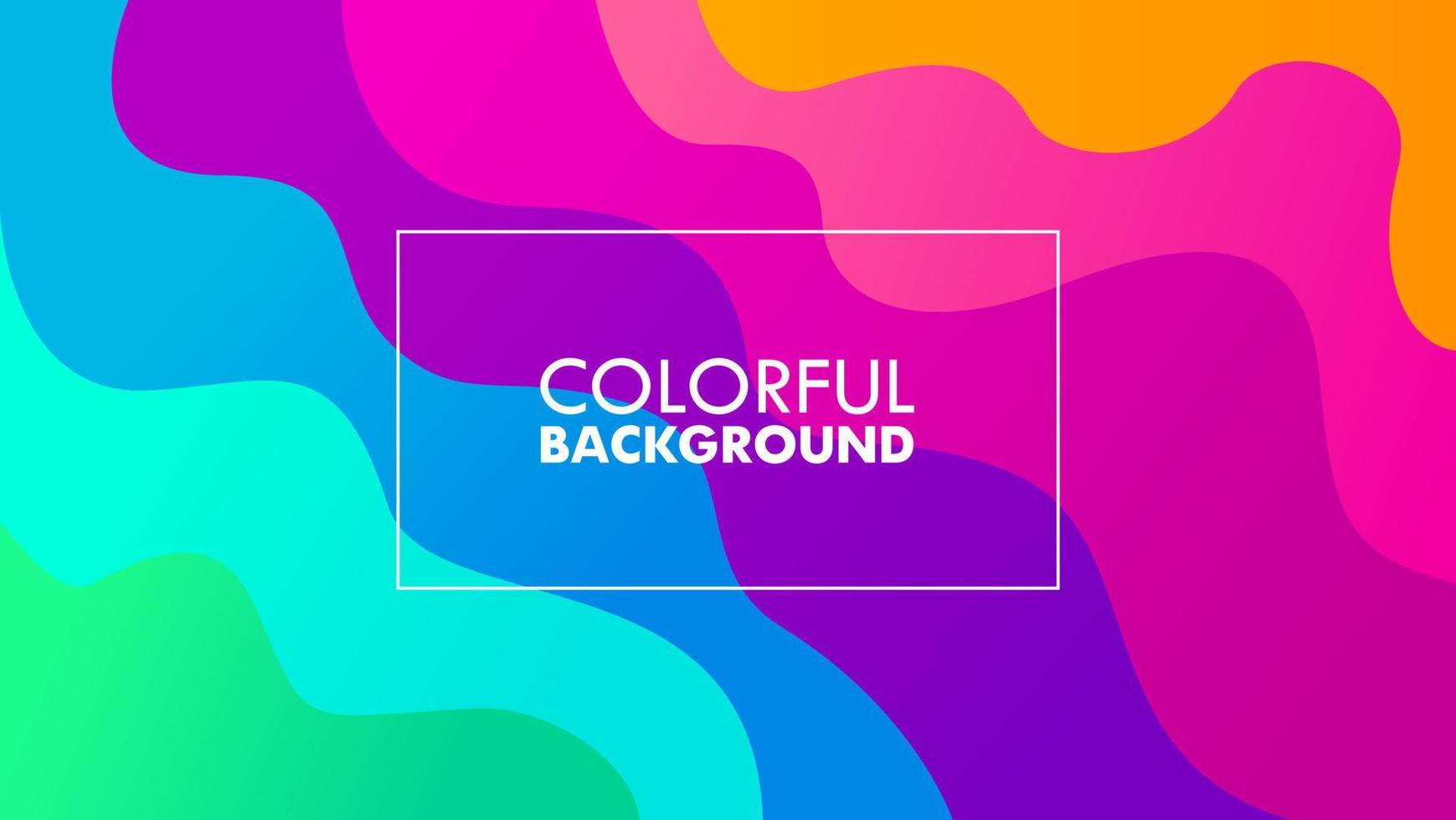 Colorful Fluid Wave Abstract Background Gradient Backdrop Vector