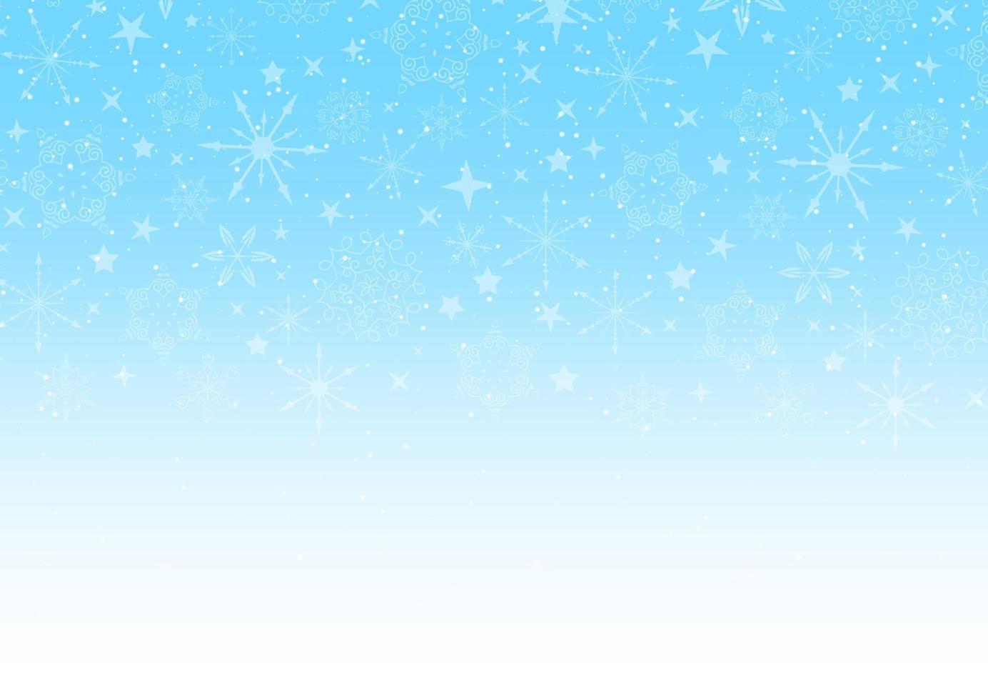 Winter Christmas background with snowflake design vector