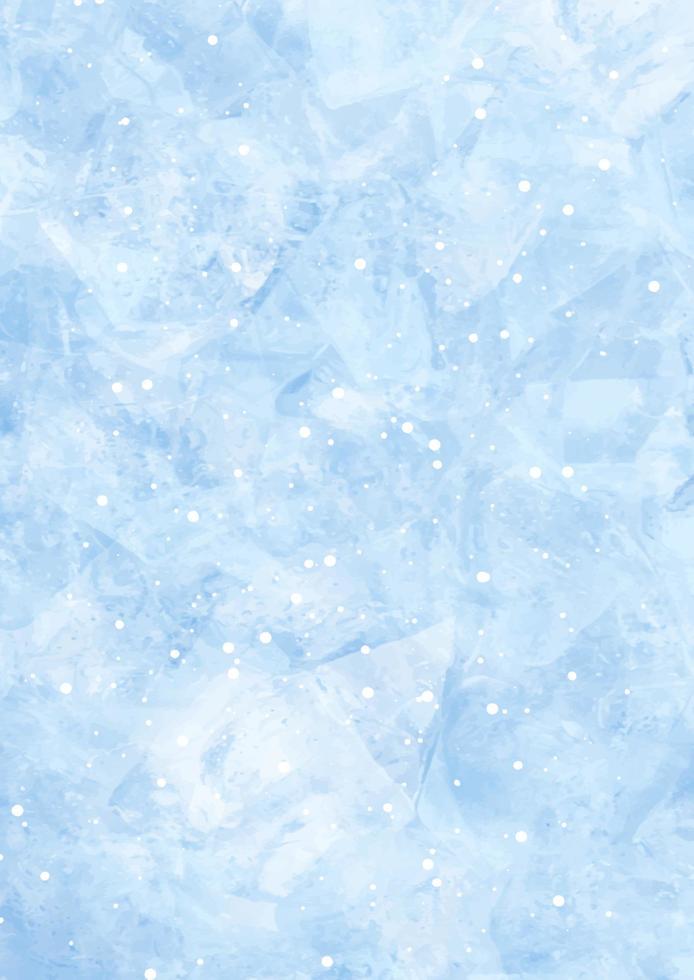 Detailed Christmas winter ice texture background vector