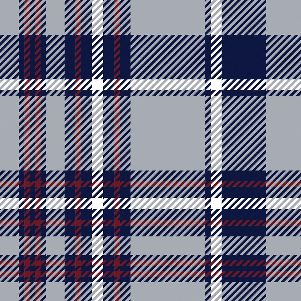 Plaid pattern in grey with dark violet, and white  color. Vector graphic. Texture for shirt, clothes, dresses and  other modern fashion textile design. Pixel texture