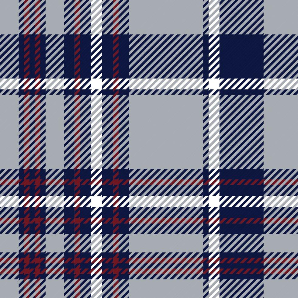 Plaid pattern in grey with dark violet, and white  color. Vector graphic. Texture for shirt, clothes, dresses and  other modern fashion textile design. Pixel texture