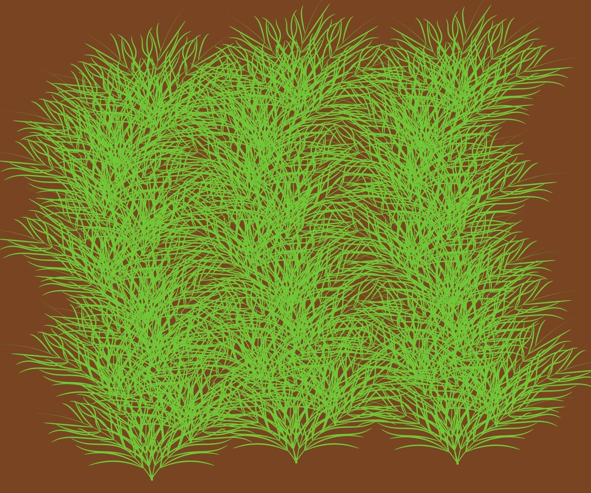 prado de hierba de vector realista verde