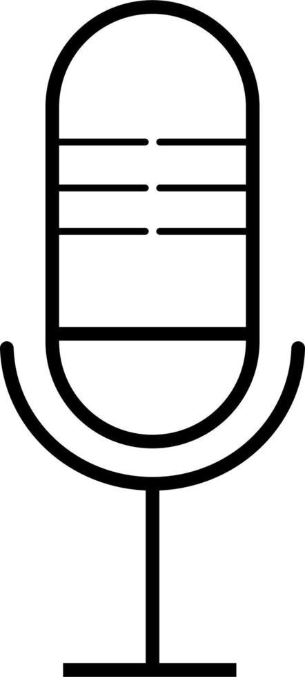 The microphone Podcast. Vector  illustration