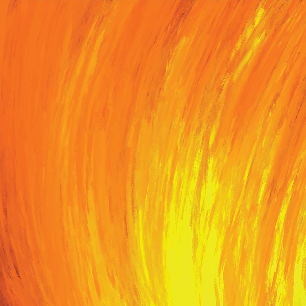 fuego ardiente como pinceladas de luz fondo naranja y amarillo grunge. papel tapiz vectorial con plantilla de forma cuadrada y espacio de copia vacío en blanco para el telón de fondo de la publicación en las redes sociales. vector