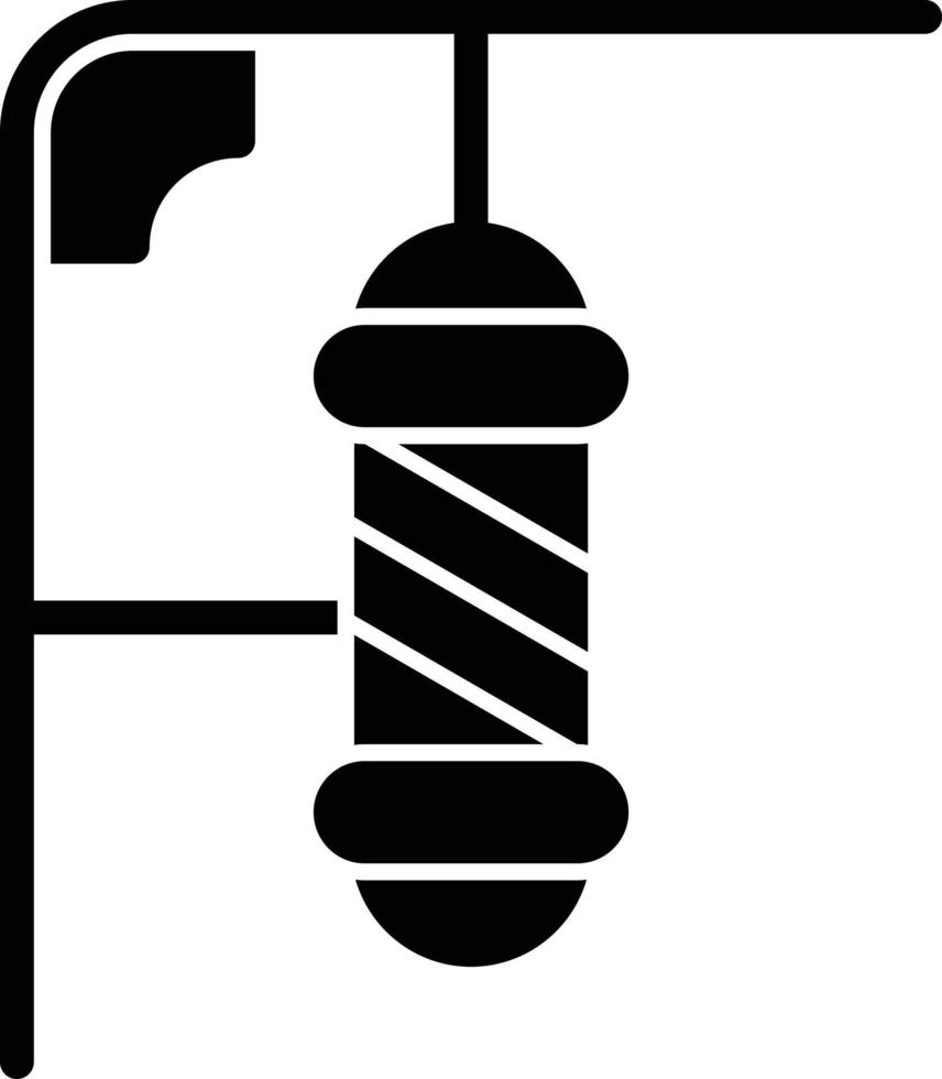 Barbershop Pole Vector Icon Design