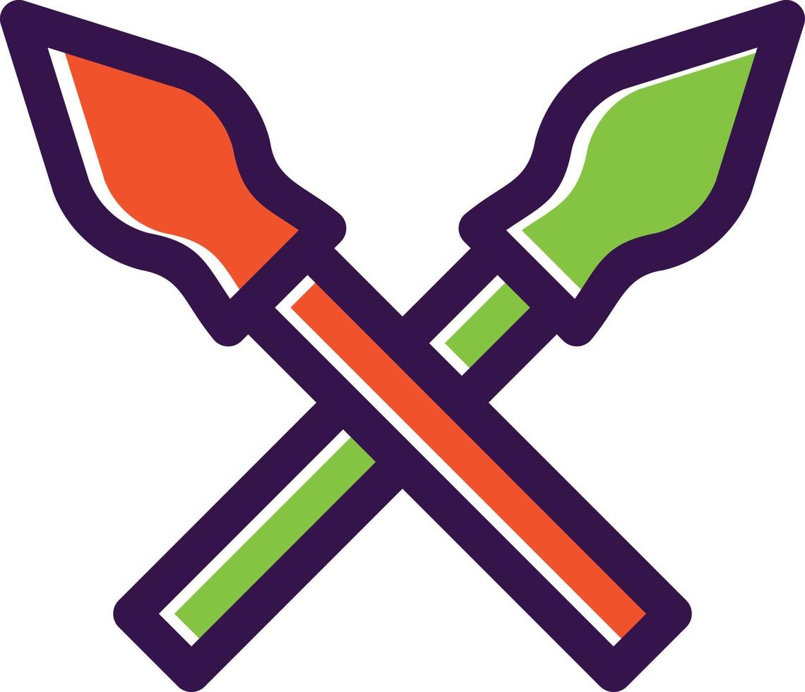Javelin Filled Icon vector