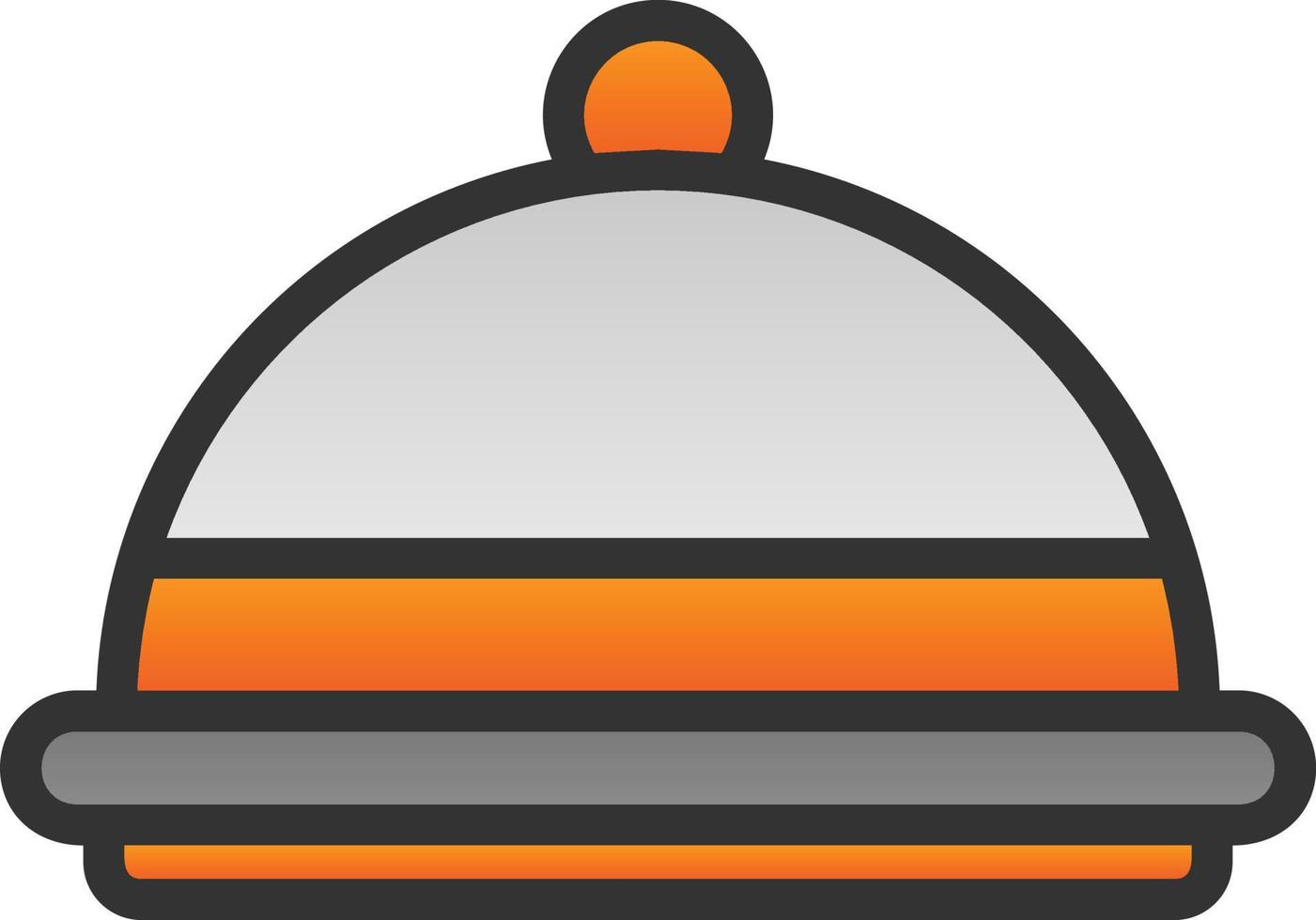 Food Tray Vector Icon Design