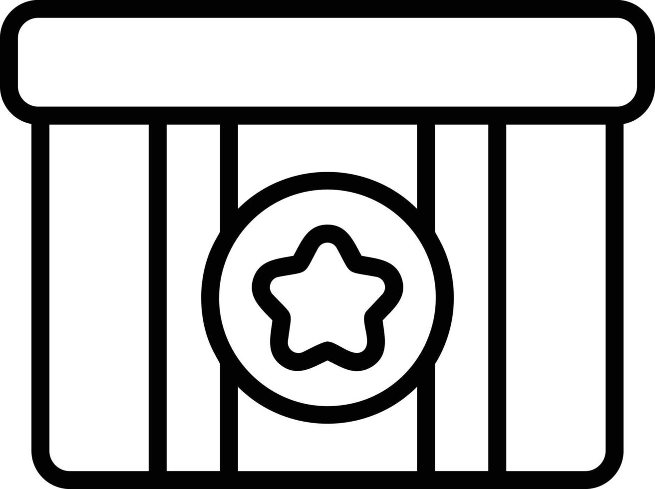 Box Line Icon vector