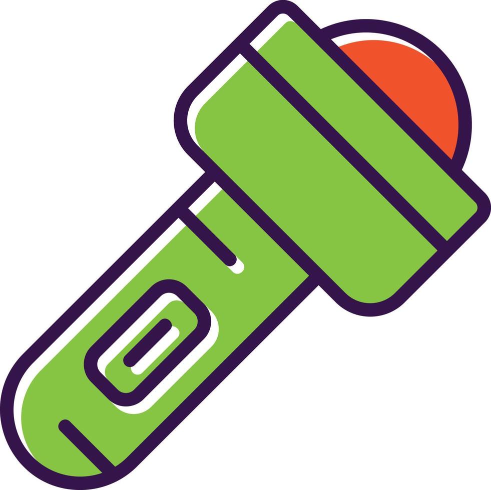 Torch Filled Icon vector