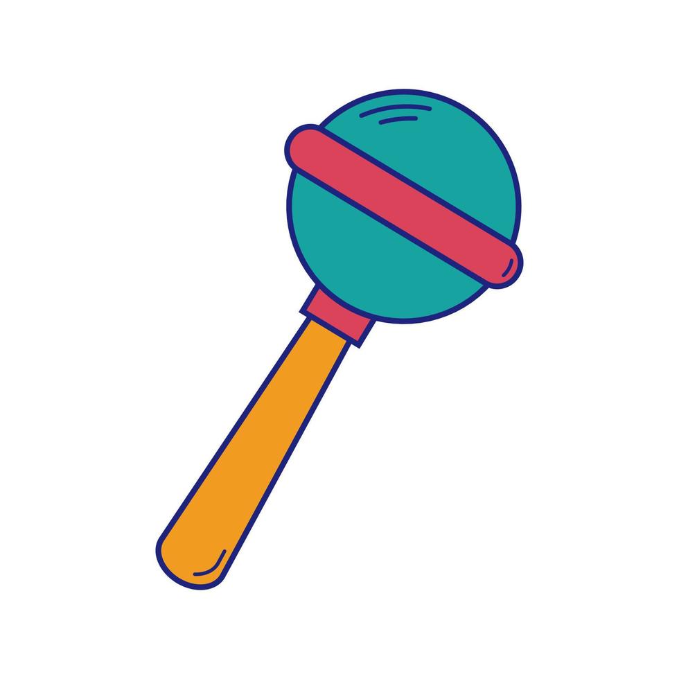 Baby Toy Icon Flat Design Vector