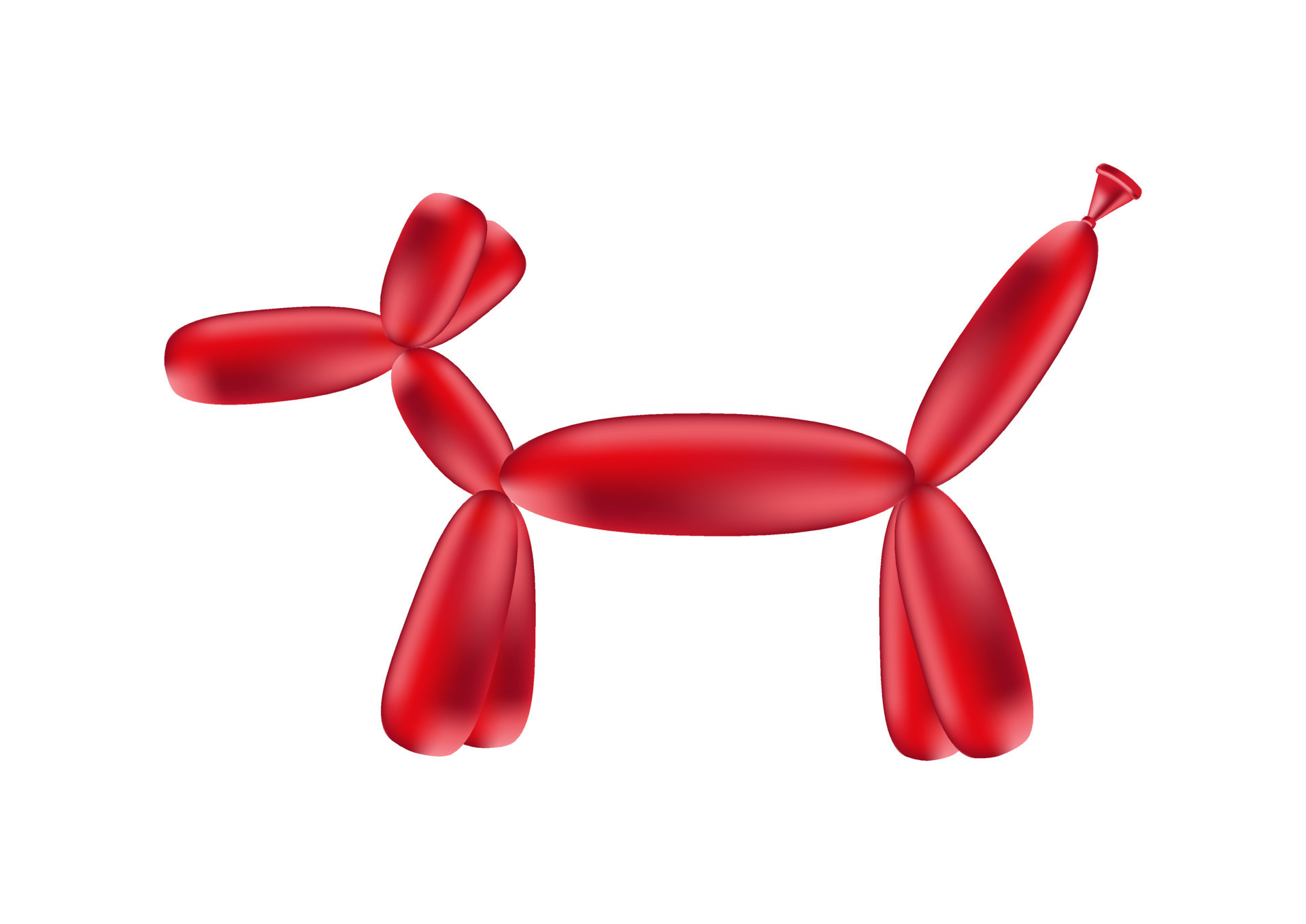 red-long-balloon-in-dog-shape-vector-14746234-vector-art-at-vecteezy
