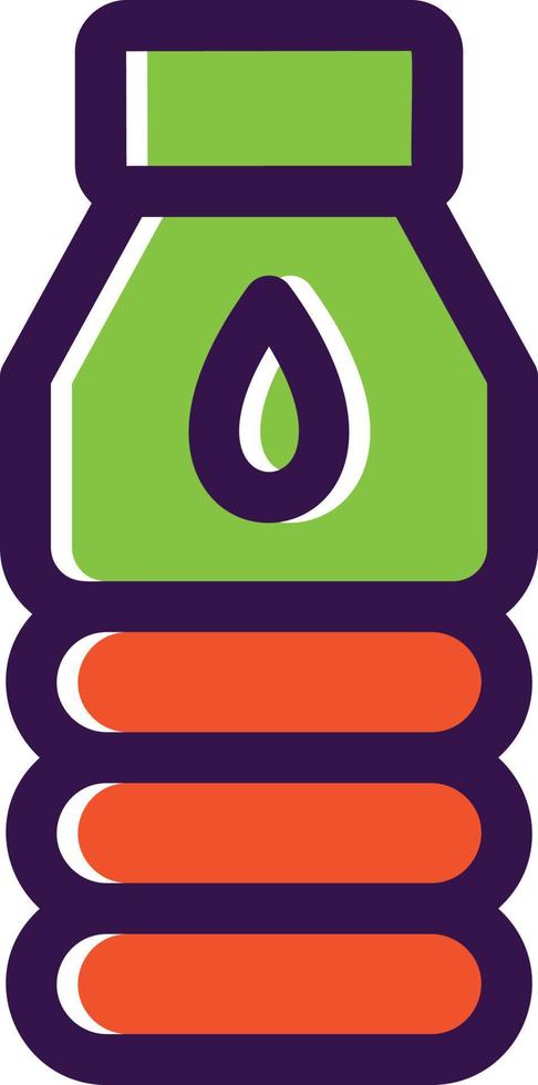 Water Flask Filled Icon vector