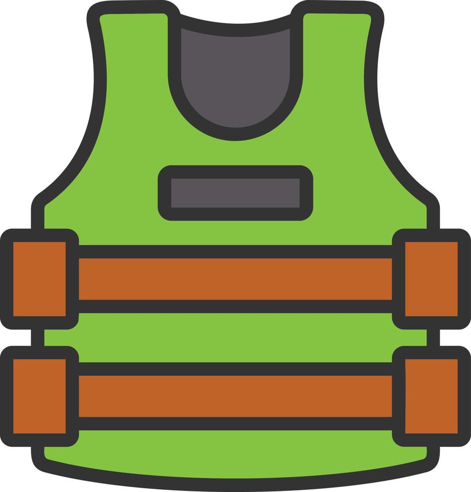 Vest Line Filled Icon vector