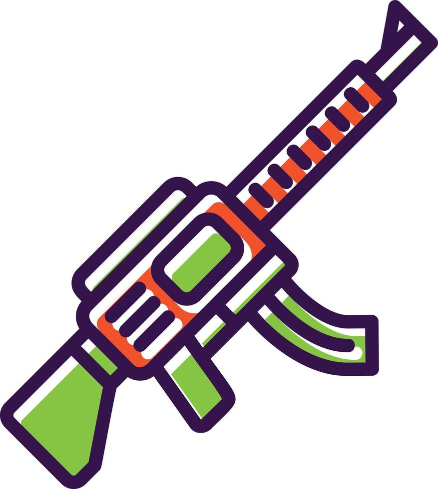 Gun Filled Icon vector