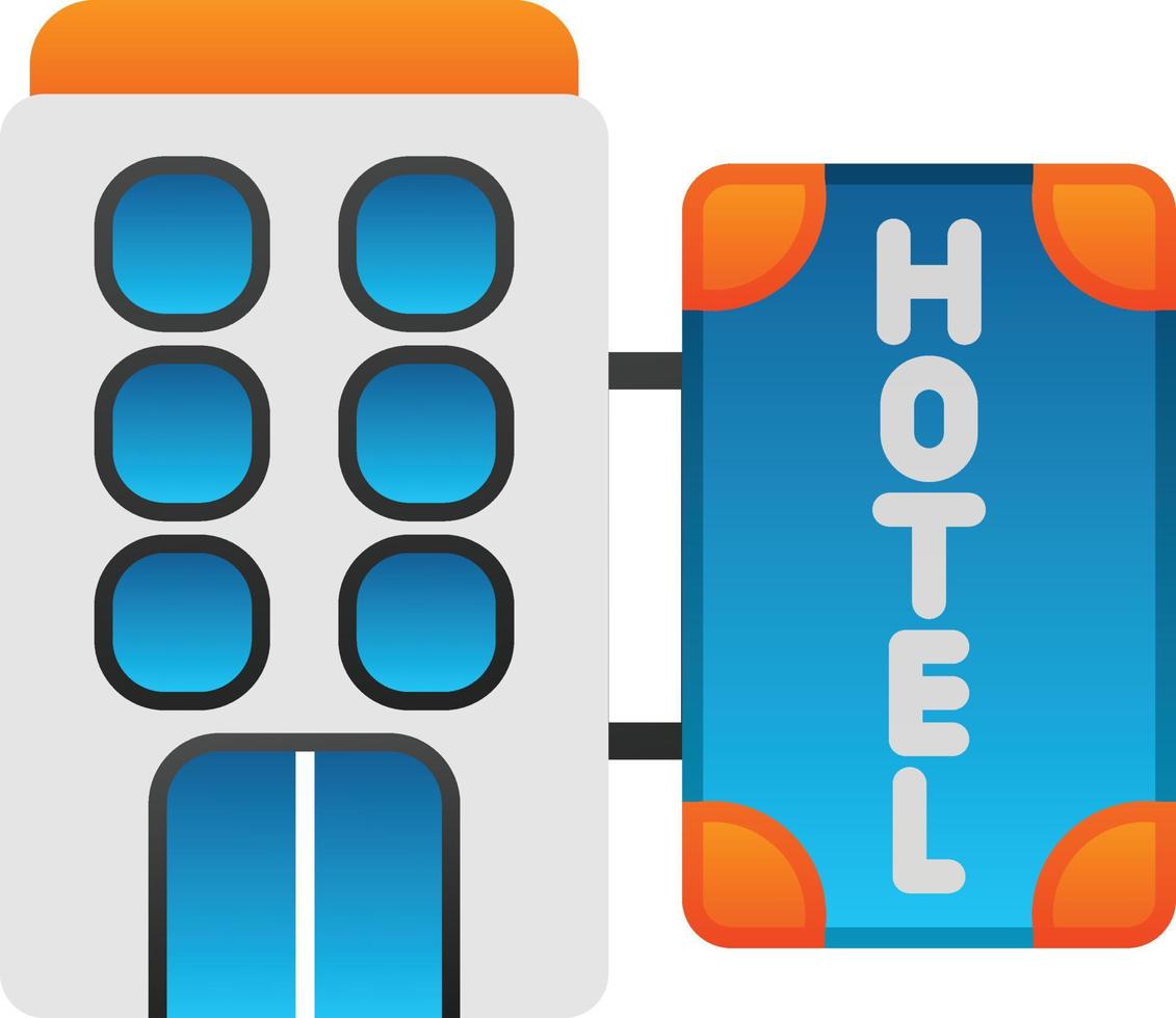 diseño de icono de vector de hotel