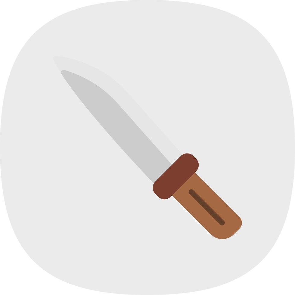 Knife Flat Curve vector