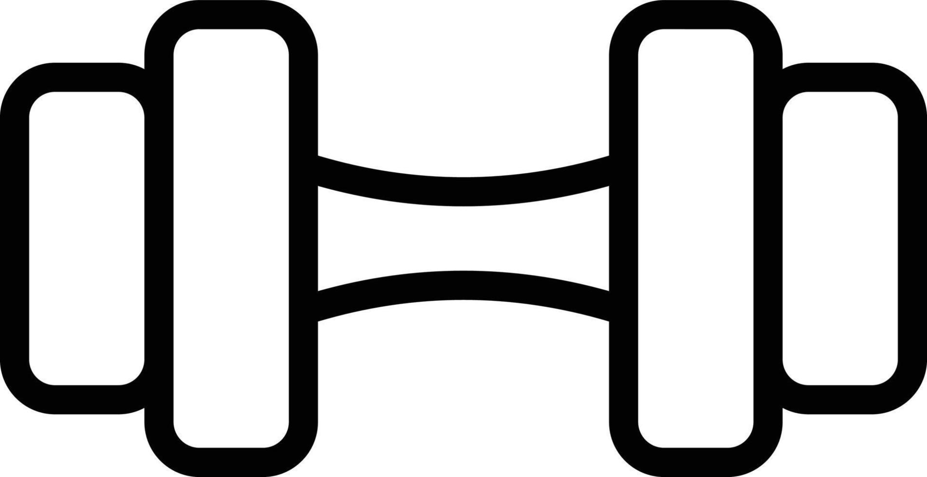 Dumbbell Vector Icon Design