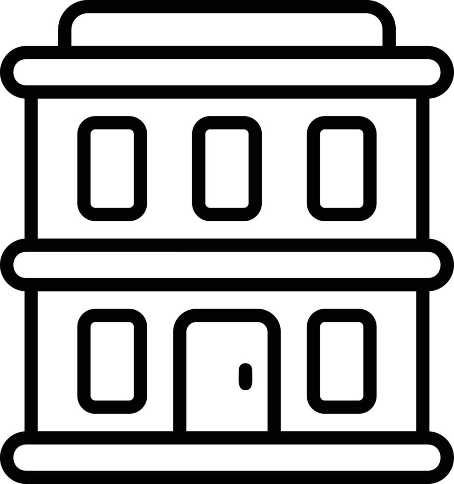 Building Line Icon vector