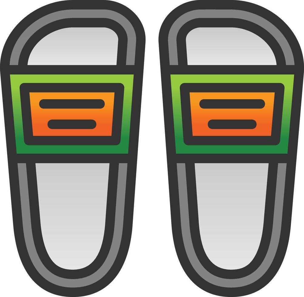 Slippers Vector Icon Design