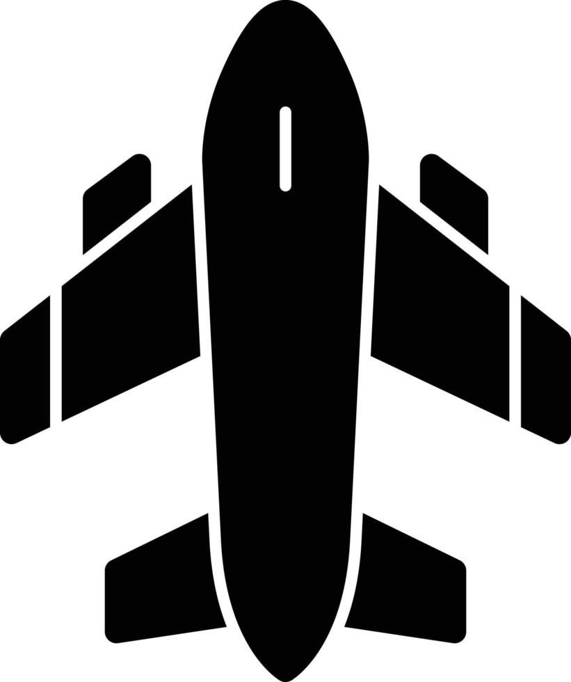 Airplane Glyph Icon vector