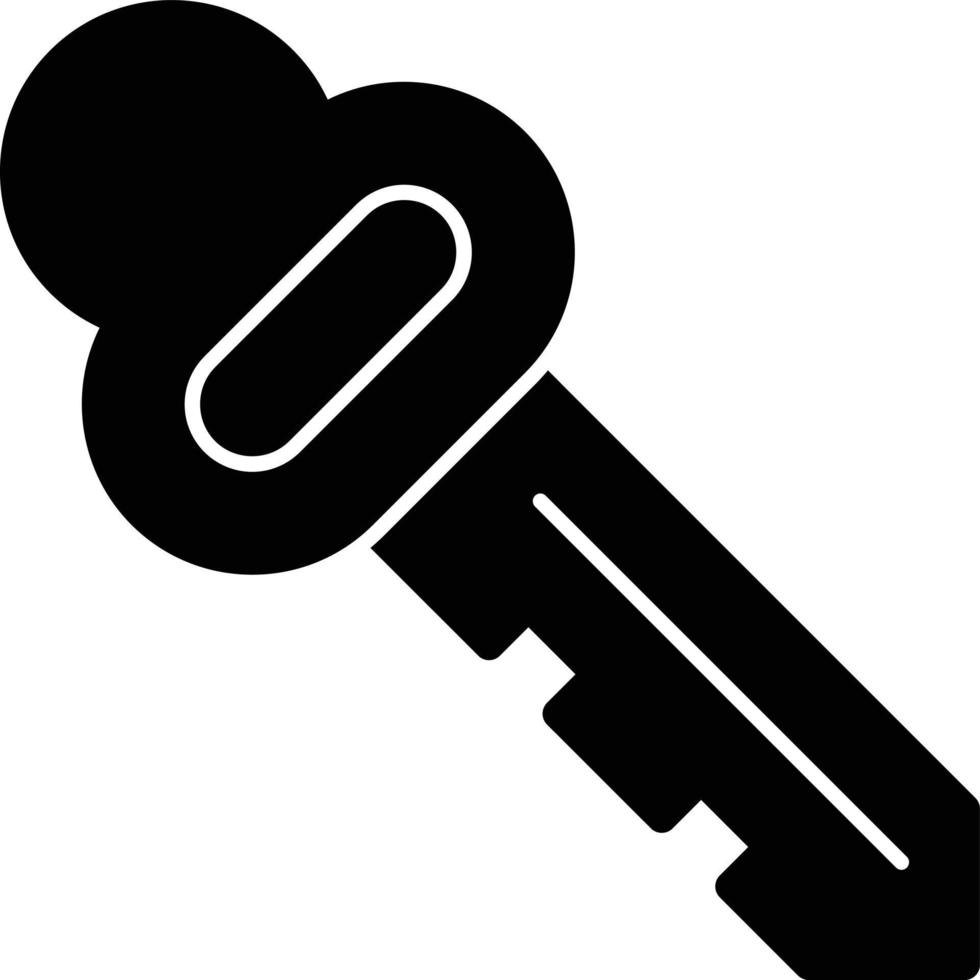 Room Key Vector Icon Design