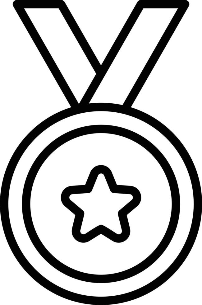 Medal Line Icon vector