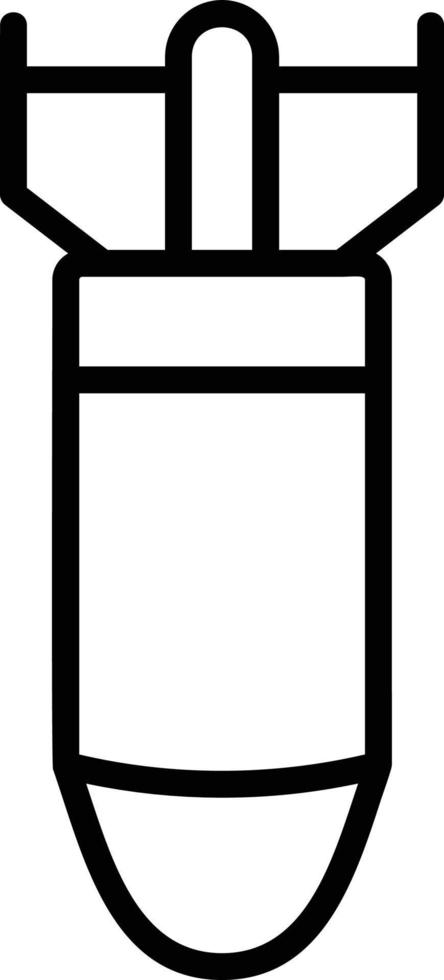 Bomber Line Icon vector