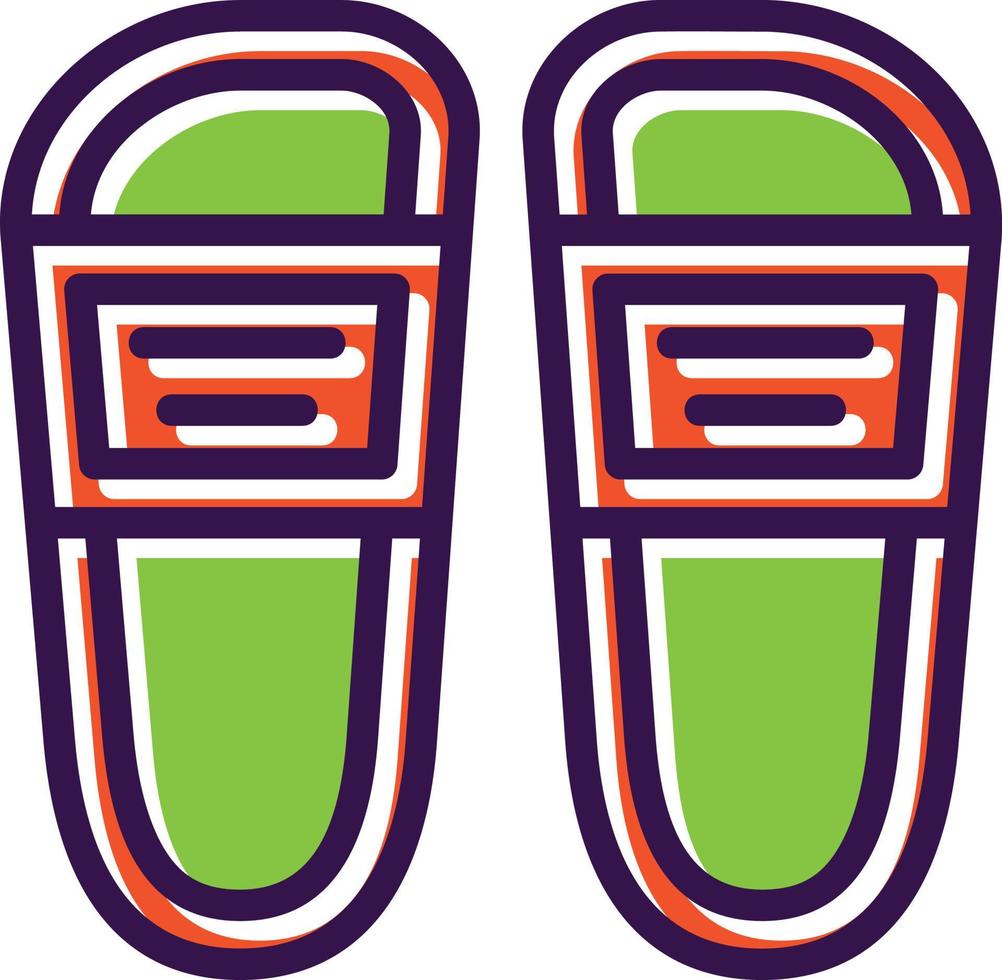 Slippers Vector Icon Design
