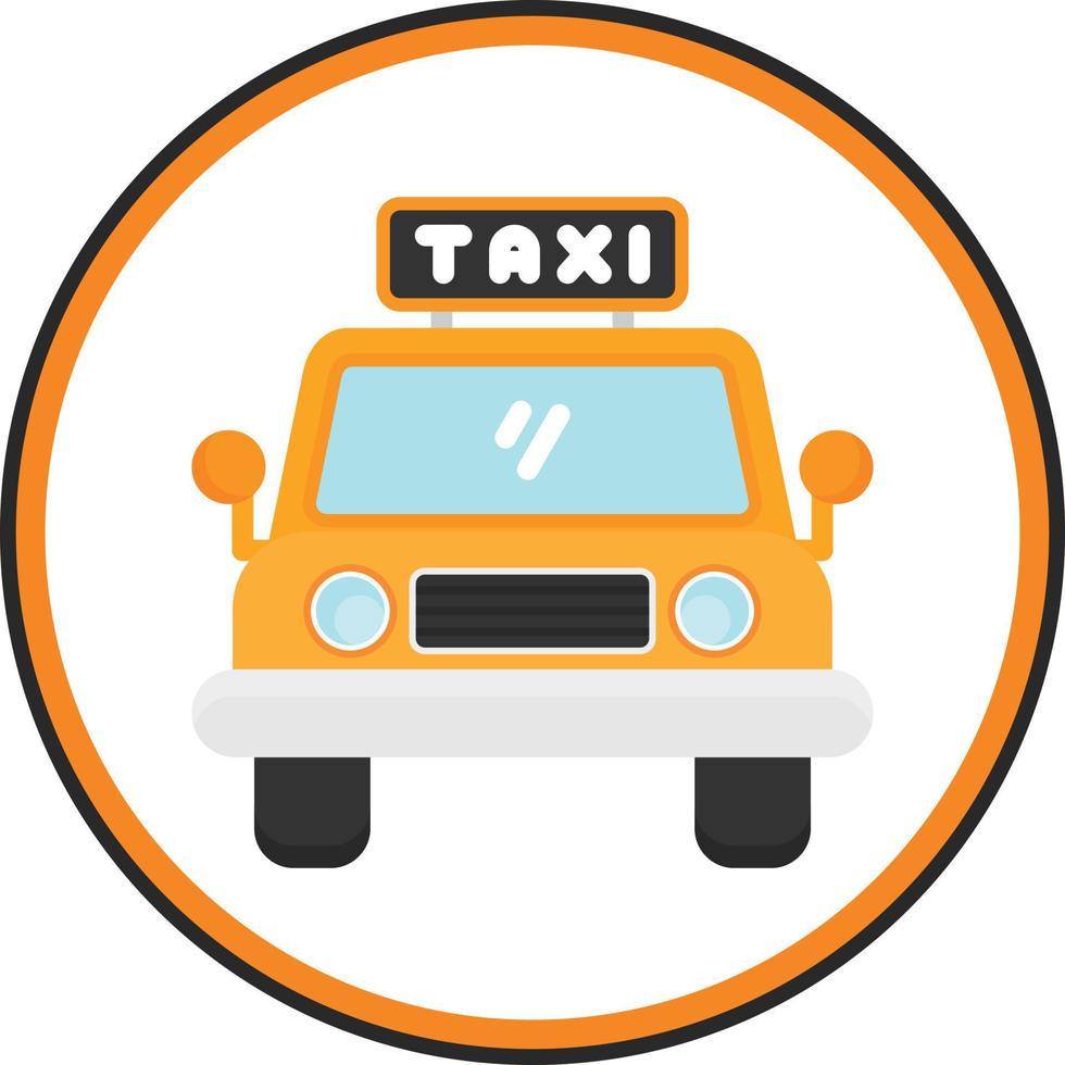 Taxi Vector Icon Design