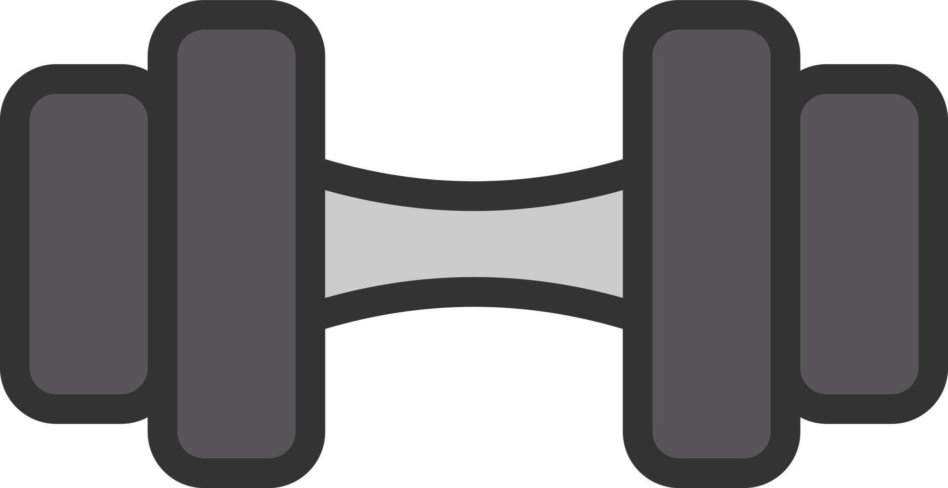 Dumbbell Vector Icon Design