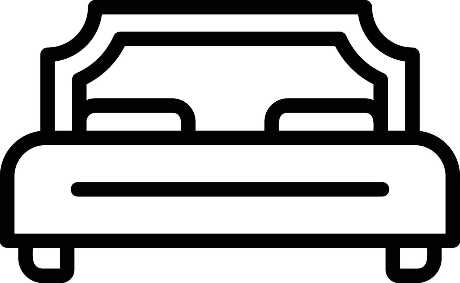 Double Bed Vector Icon Design