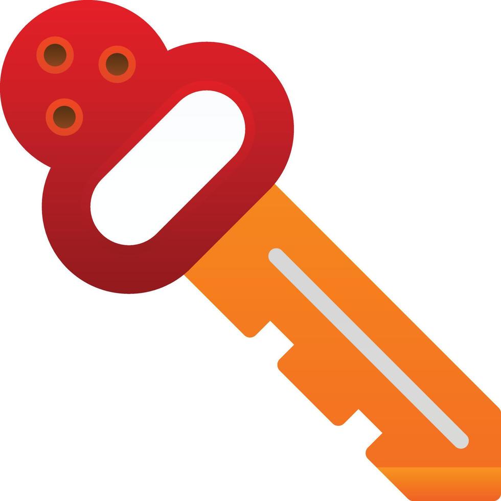 Room Key Vector Icon Design