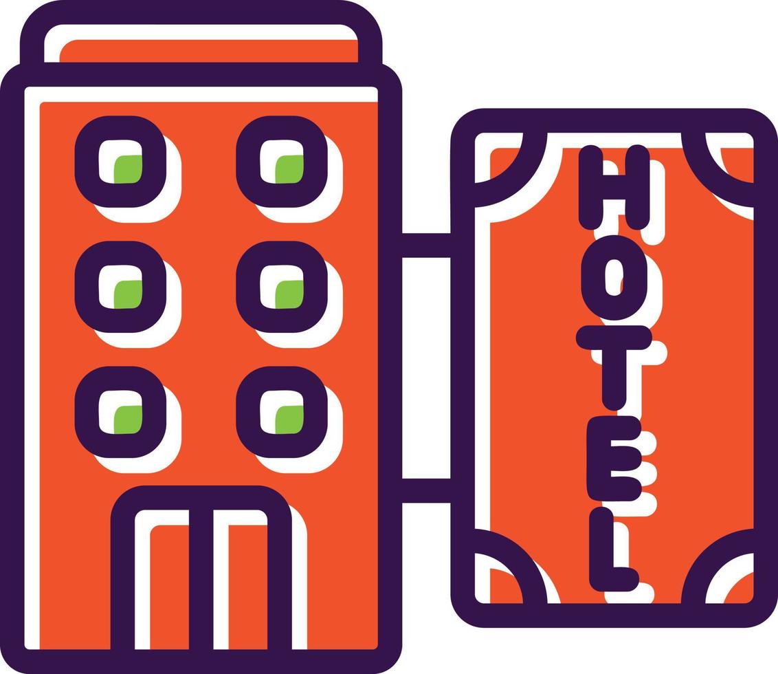 diseño de icono de vector de hotel