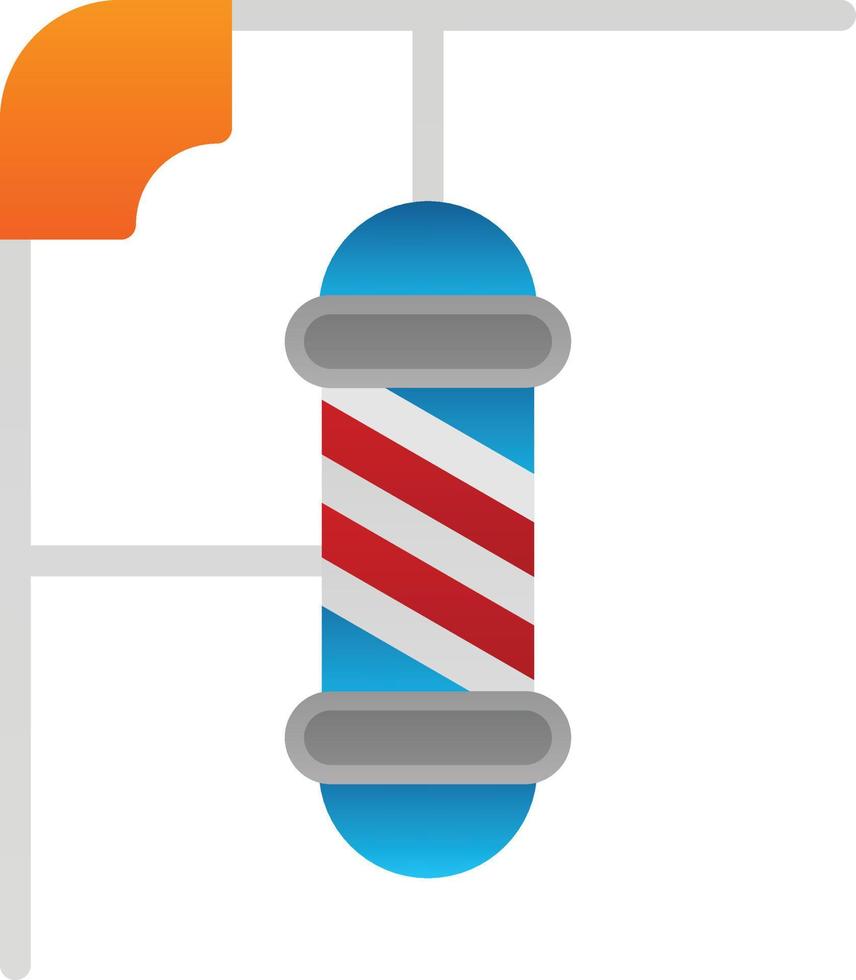 Barbershop Pole Vector Icon Design