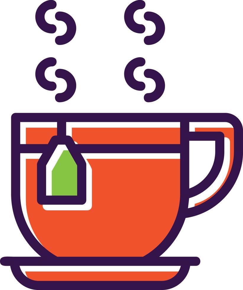 diseño de icono de vector de taza de té