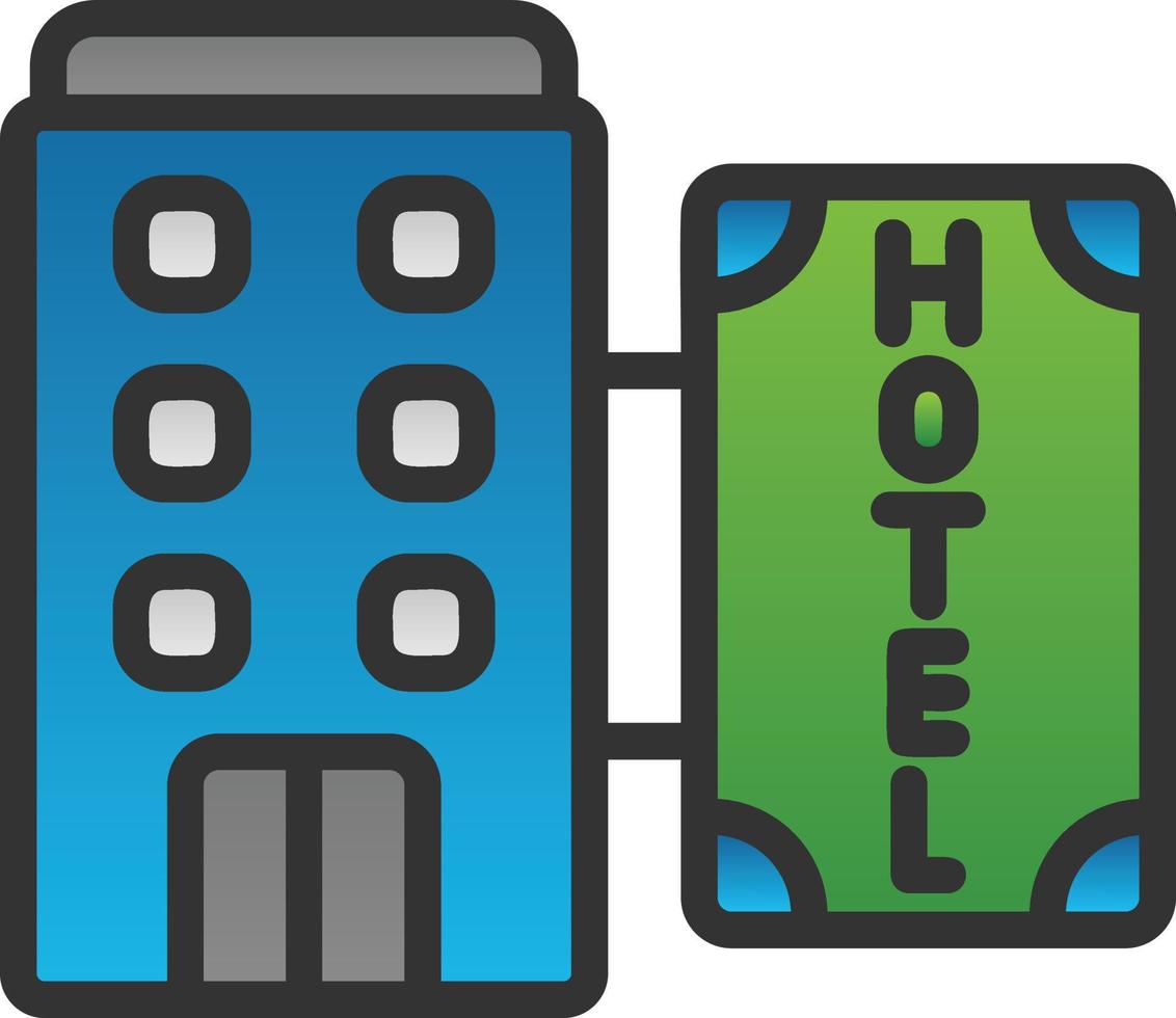 diseño de icono de vector de hotel