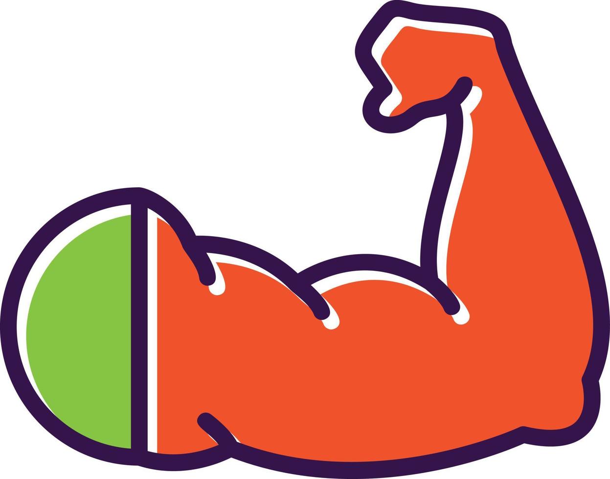 Arm Filled Icon vector