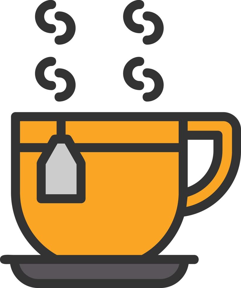 diseño de icono de vector de taza de té