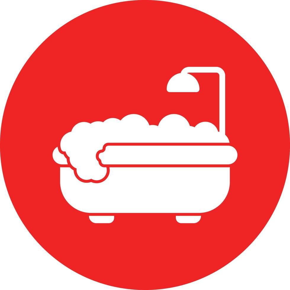 Bathtub Vector Icon Design