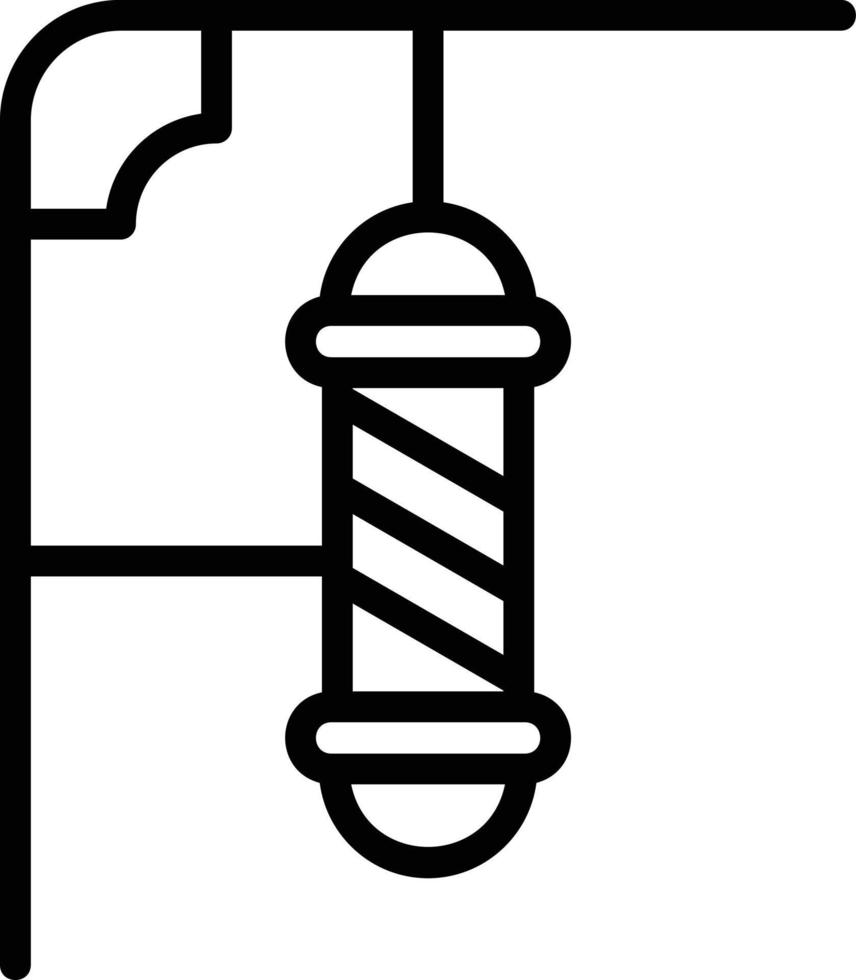 Barbershop Pole Vector Icon Design