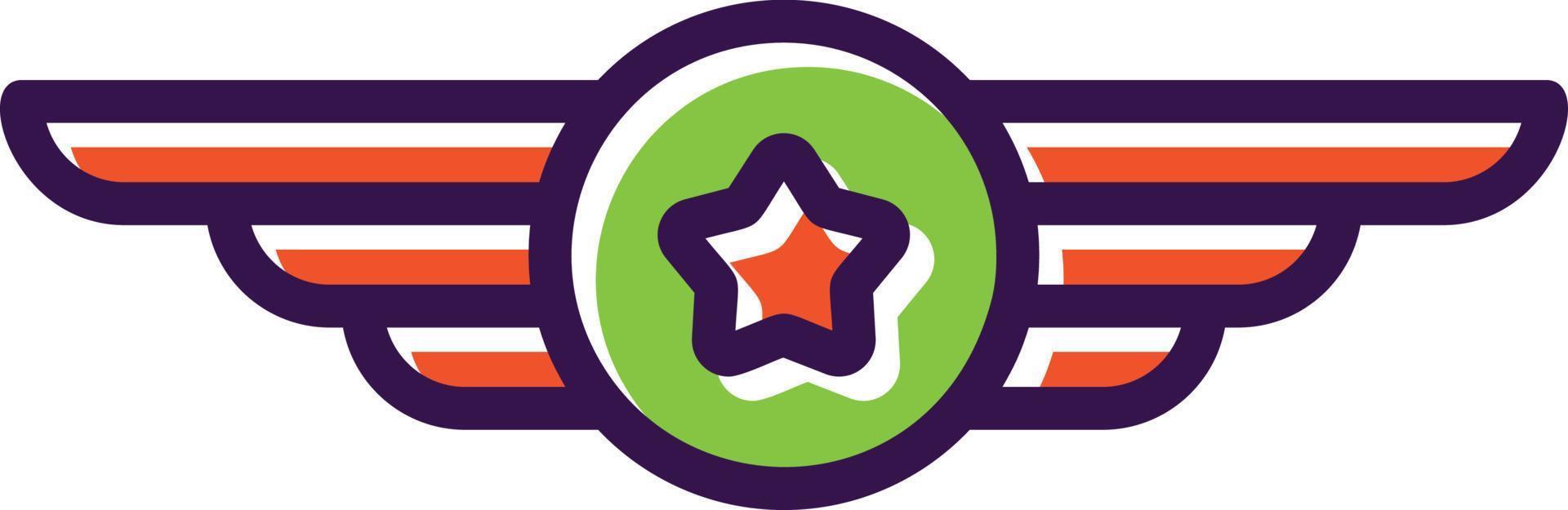 Medal Filled Icon vector