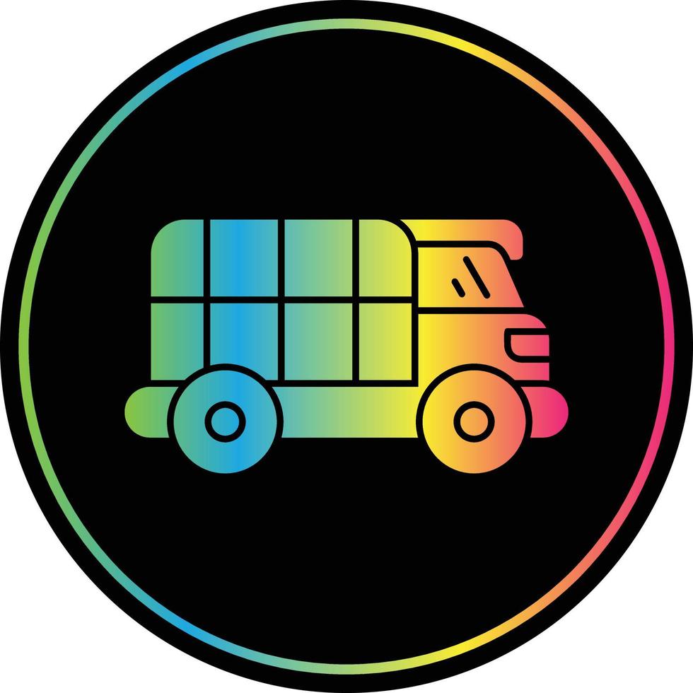 Truck Glyph Due Color Icon vector