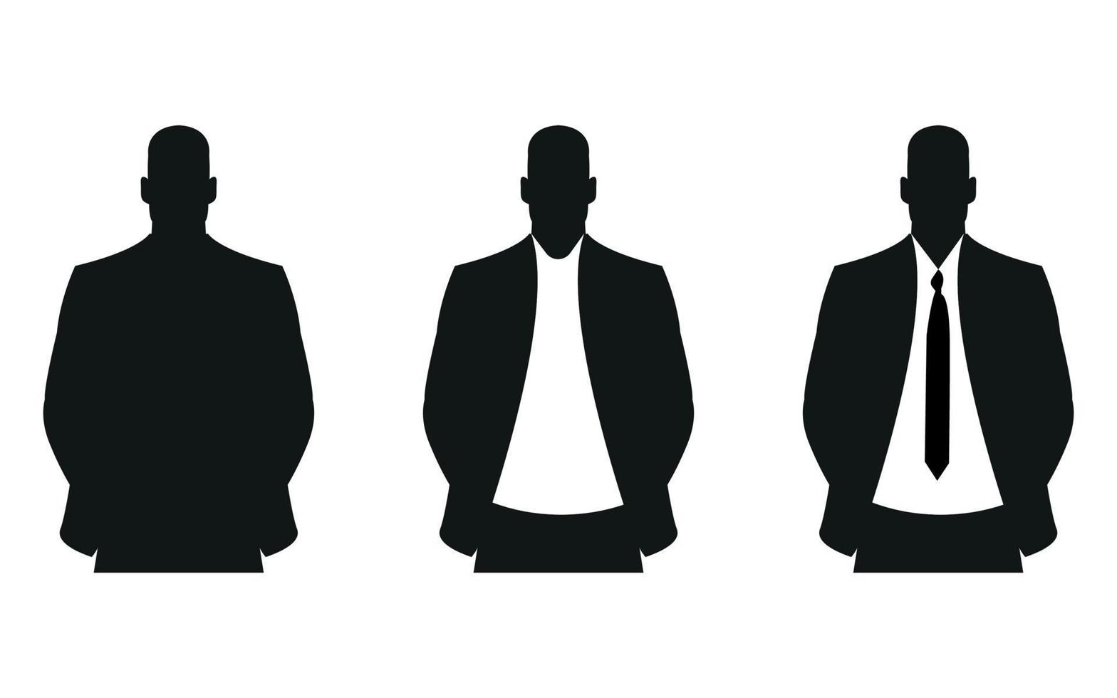 diseño de silueta de hombre corporativo vector