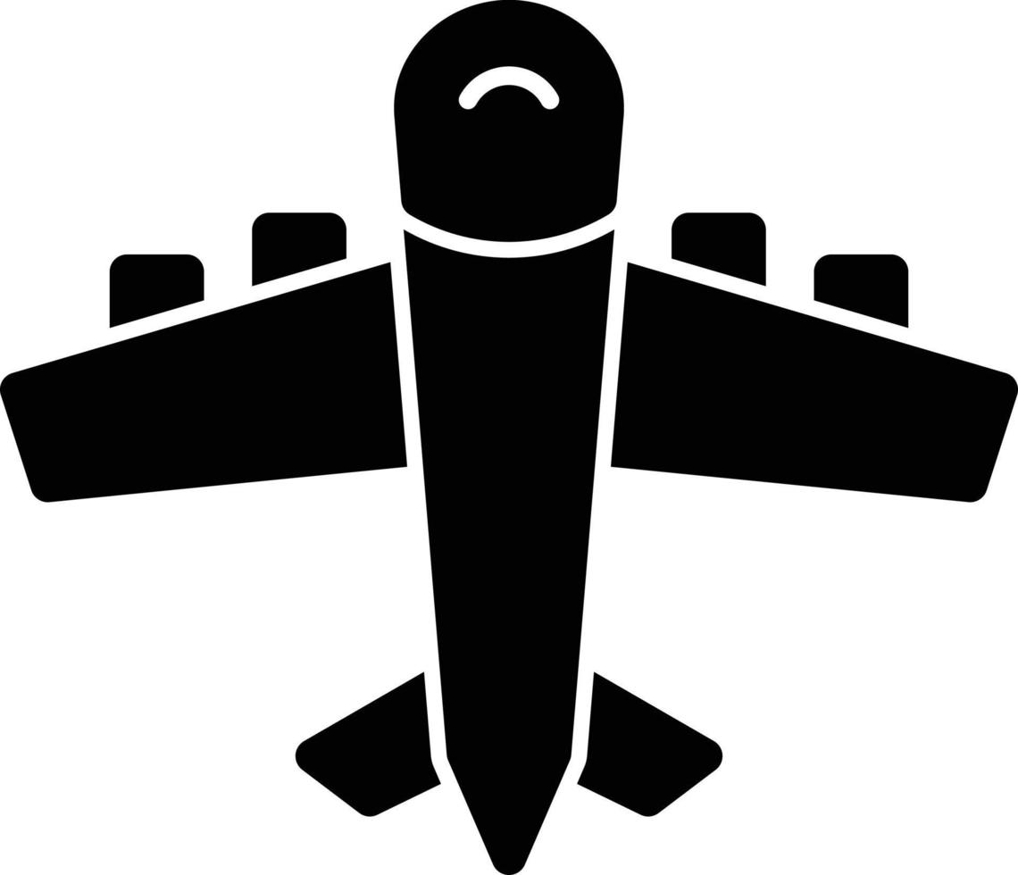 Airplane Glyph Icon vector